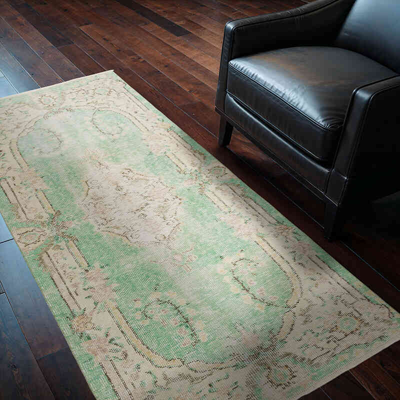 Vintage Turkish Hand-Knotted Rug - 3' 7" x 6' 7" (43" x 79") - K0070366