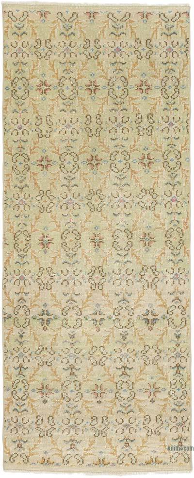 Vintage Turkish Hand-Knotted Runner - 2' 8" x 6' 7" (32" x 79")