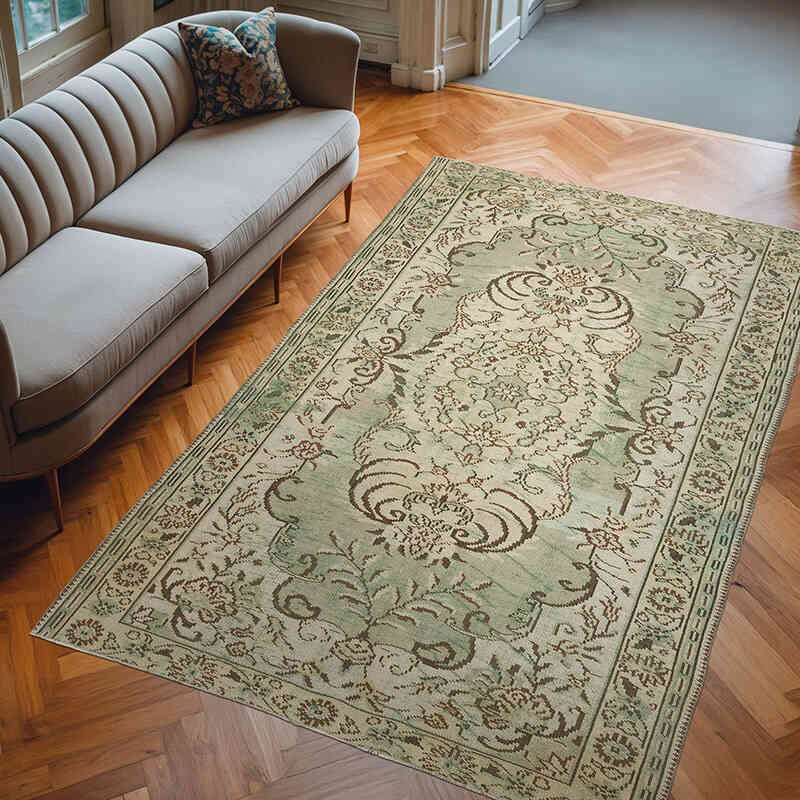 Alfombra Vintage Turca Anudada a Mano - 180 cm x 280 cm - K0070371