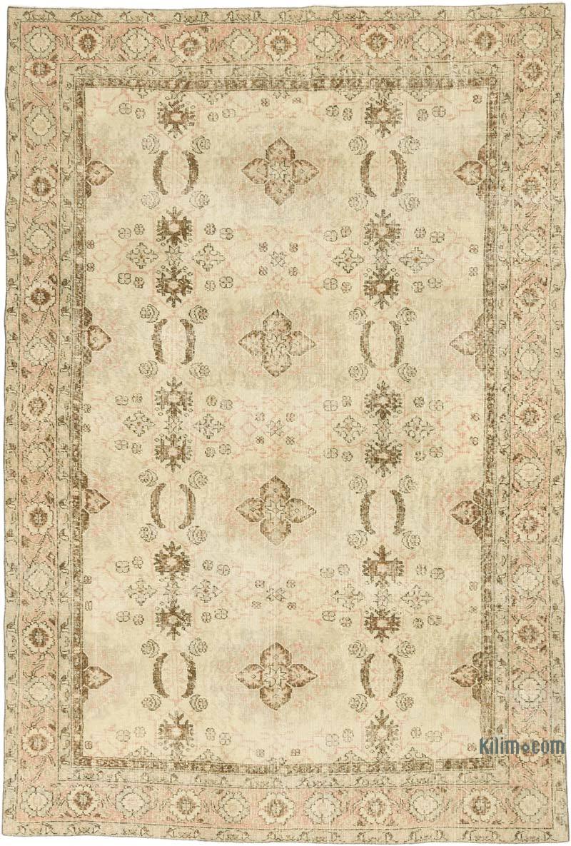 Vintage Turkish Hand-Knotted Rug - 6' 7" x 9' 9" (79" x 117") - K0070378