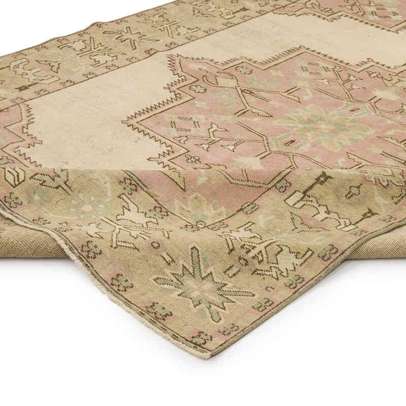 Alfombra Vintage Turca Anudada a Mano - 164 cm x 230 cm - K0070383