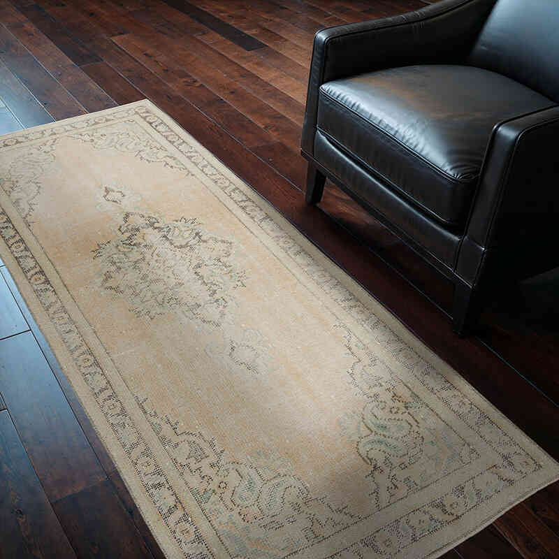 El Dokuma Vintage Halı - 93 cm x 199 cm - K0070387