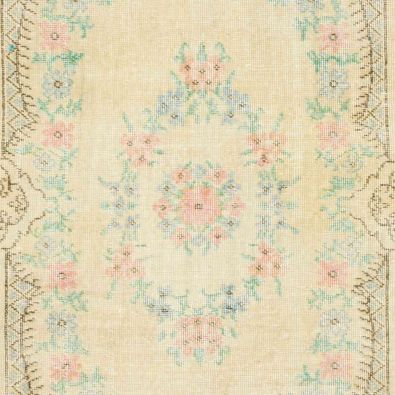 El Dokuma Vintage Halı - 109 cm x 224 cm - K0070390