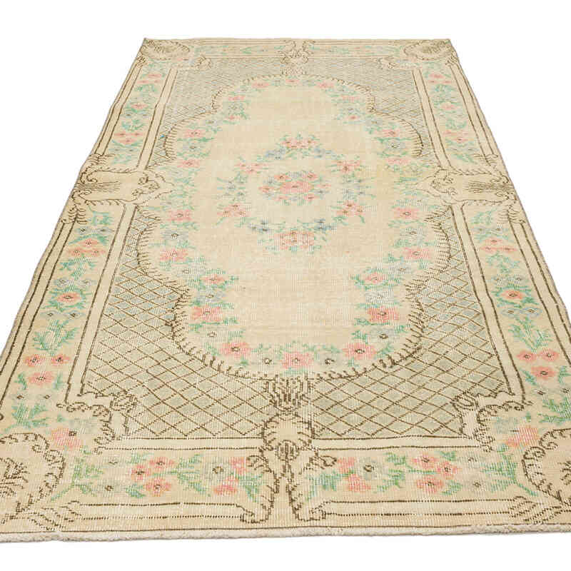El Dokuma Vintage Halı - 109 cm x 224 cm - K0070390