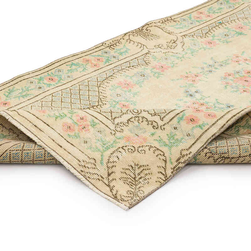 El Dokuma Vintage Halı - 109 cm x 224 cm - K0070390