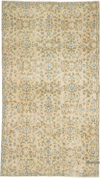Vintage Turkish Hand-Knotted Rug - 4' 10" x 8' 6" (58" x 102")