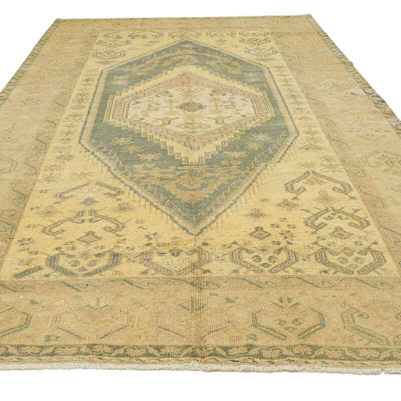 El Dokuma Vintage Halı - 198 cm x 342 cm - K0070396