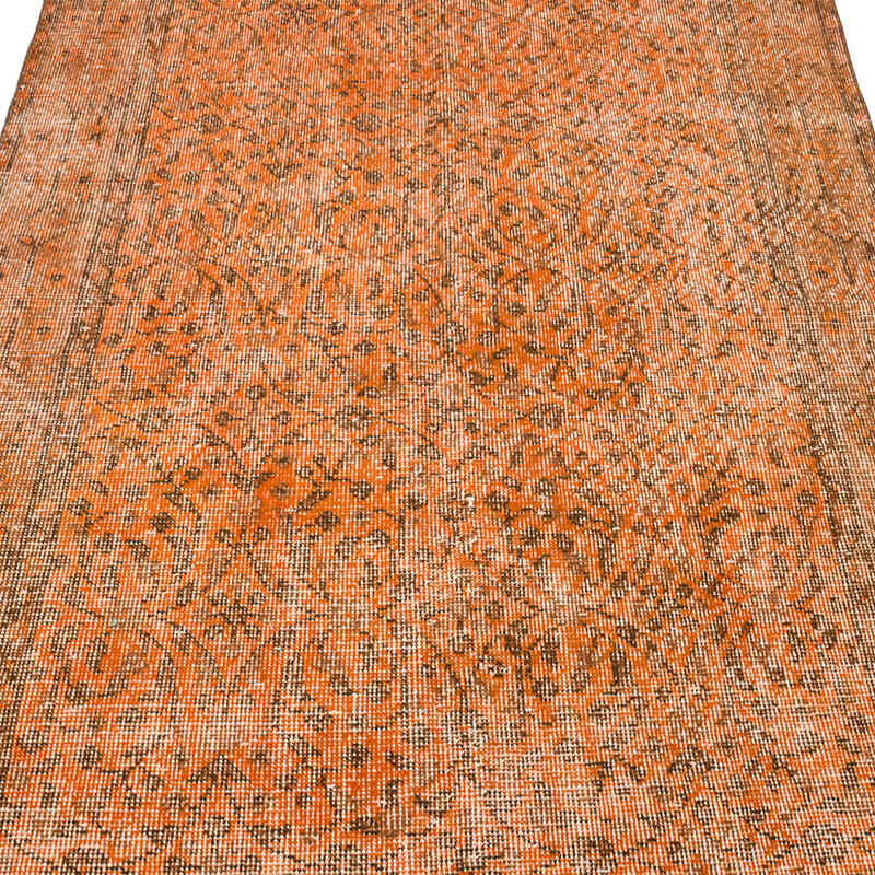 Boyalı El Dokuma Vintage Halı - 117 cm x 204 cm - K0070398