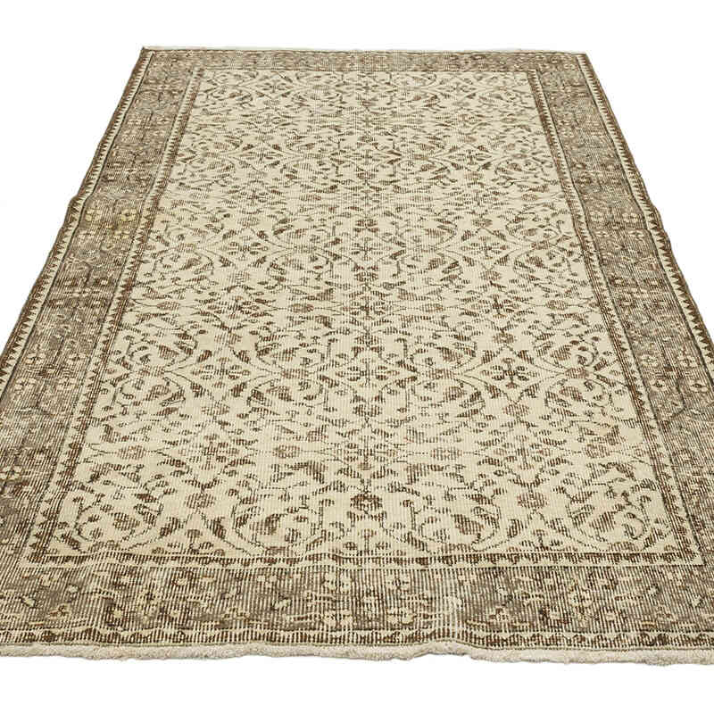 Vintage Turkish Hand-Knotted Rug - 3' 9" x 6' 9" (45" x 81") - K0070405