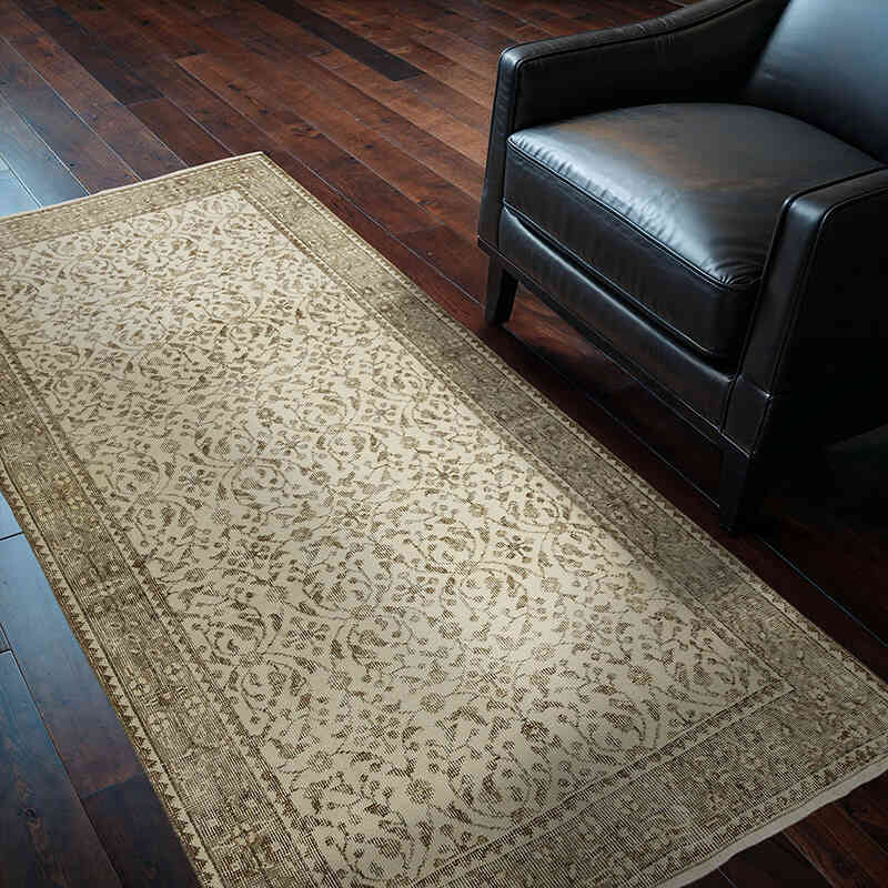 Vintage Turkish Hand-Knotted Rug - 3' 9" x 6' 9" (45" x 81") - K0070405