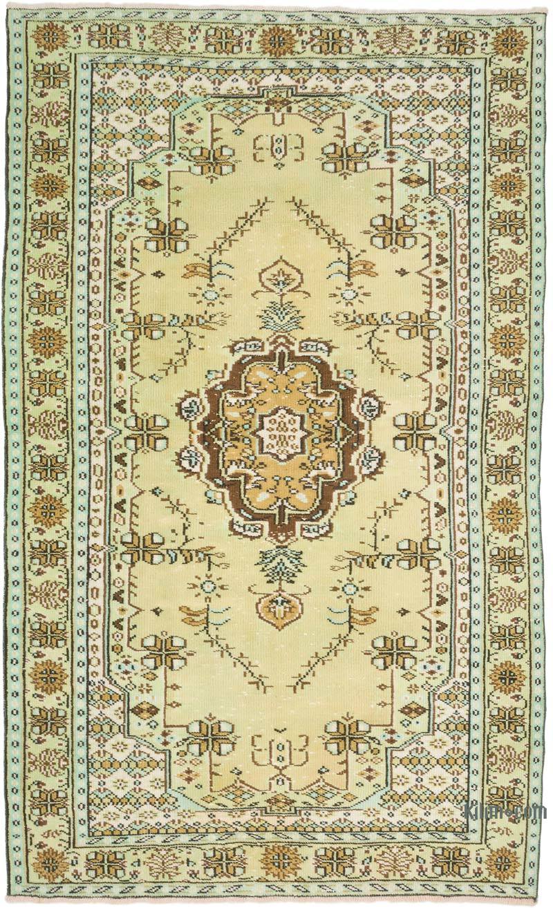 Alfombra Vintage Turca Anudada a Mano - 155 cm x 255 cm - K0070407