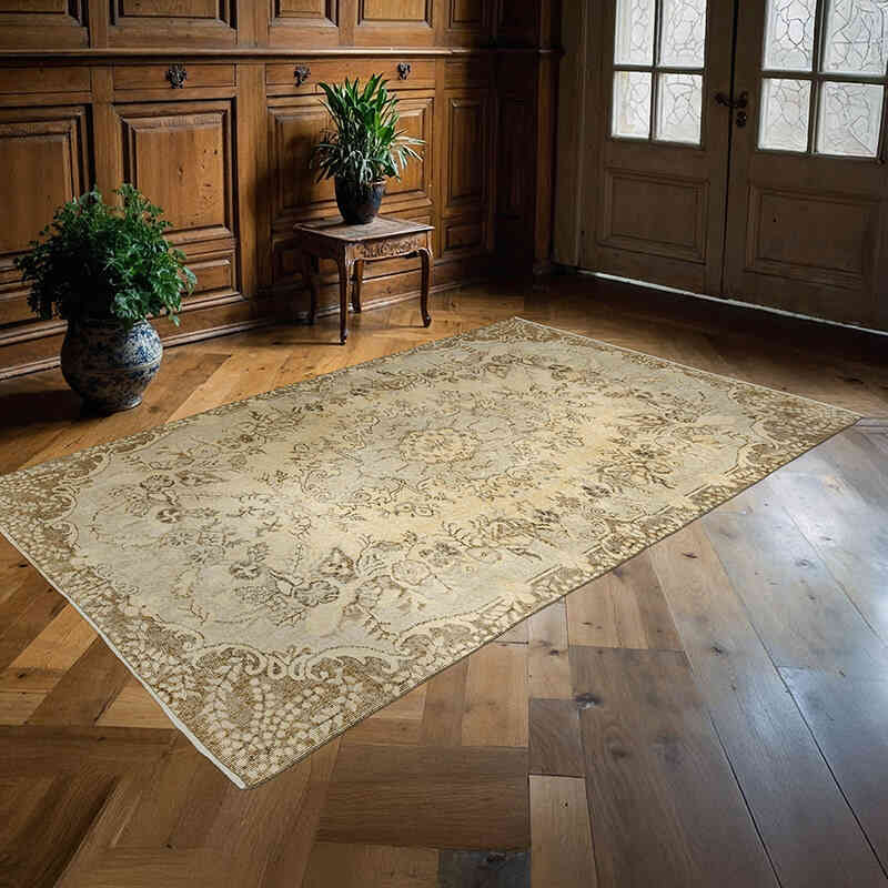 Vintage Turkish Hand-Knotted Rug - 5' 1" x 8' 1" (61" x 97") - K0070408