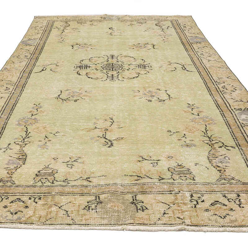 Alfombra Vintage Turca Anudada a Mano - 180 cm x 303 cm - K0070409