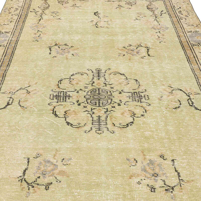 Alfombra Vintage Turca Anudada a Mano - 180 cm x 303 cm - K0070409