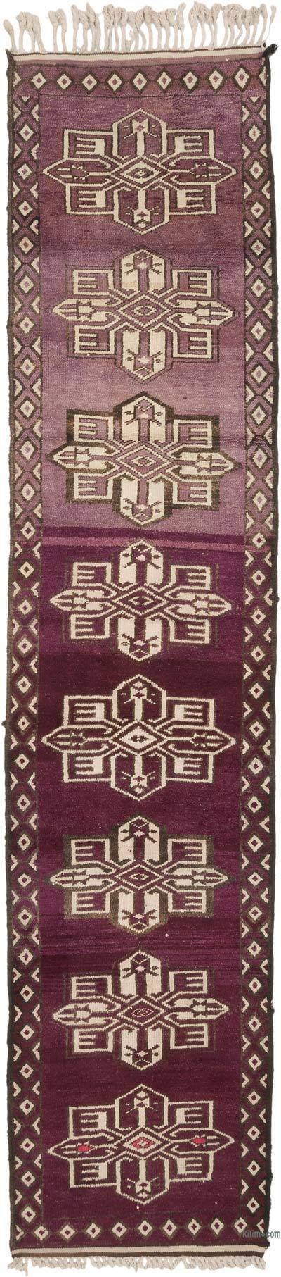 Vintage Tribal Runner Rug - 3' 1" x 13' 9" (37" x 165")