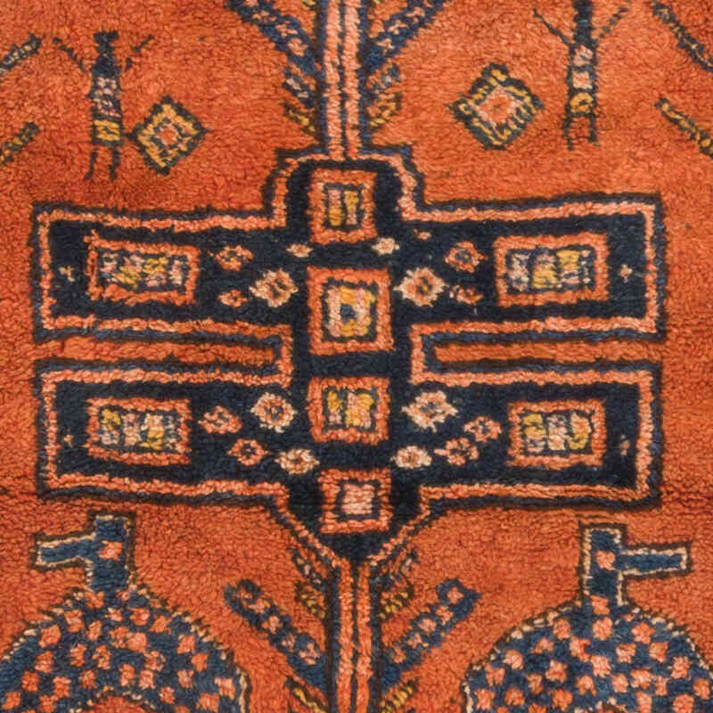 Vintage Tribal Runner Rug - 3' 7" x 9' 1" (43" x 109") - K0070412