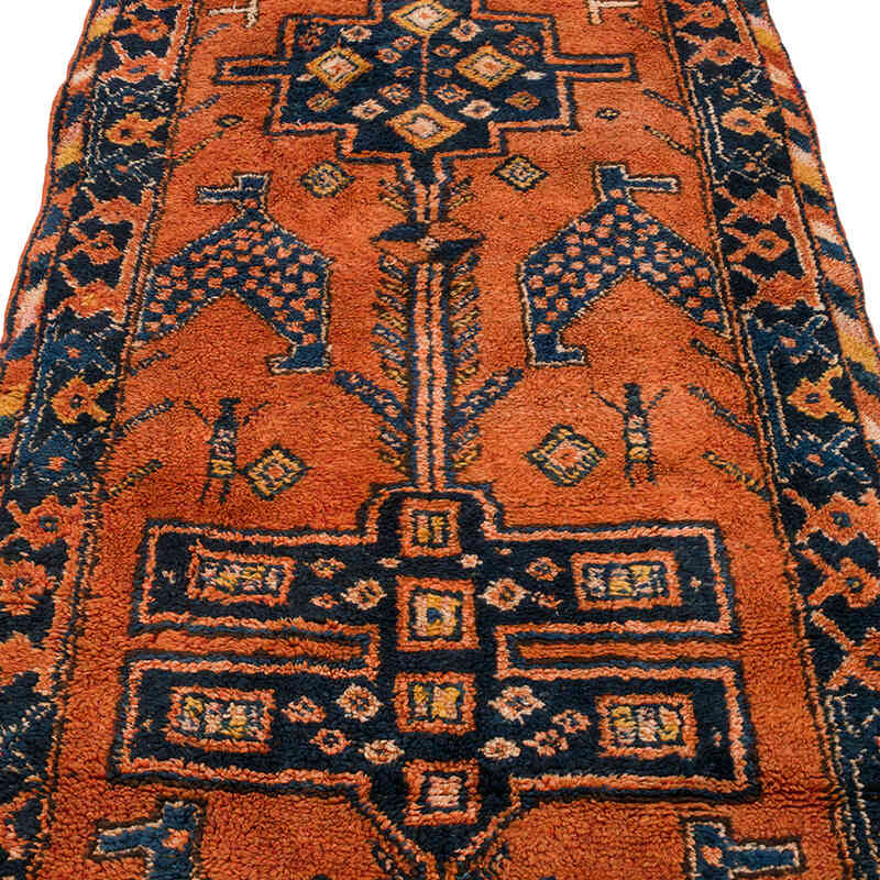 Vintage Tribal Runner Rug - 3' 7" x 9' 1" (43" x 109") - K0070412