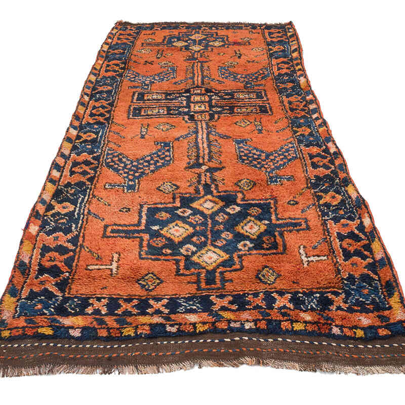 Vintage Tribal Runner Rug - 3' 7" x 9' 1" (43" x 109") - K0070412