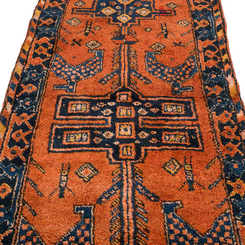 Vintage Tribal Runner Rug - 3' 7" x 9' 1" (43" x 109") - K0070412