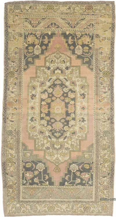 Vintage Turkish Hand-Knotted Rug - 4' 4" x 8' 1" (52" x 97")