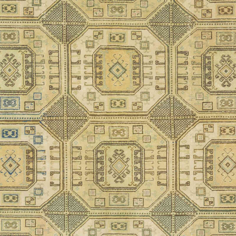 Vintage Turkish Hand-Knotted Rug - 6' 4" x 9' 7" (76" x 115") - K0070419
