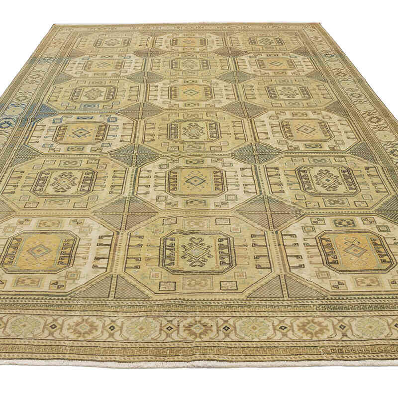 Vintage Turkish Hand-Knotted Rug - 6' 4" x 9' 7" (76" x 115") - K0070419