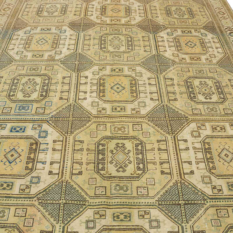Vintage Turkish Hand-Knotted Rug - 6' 4" x 9' 7" (76" x 115") - K0070419