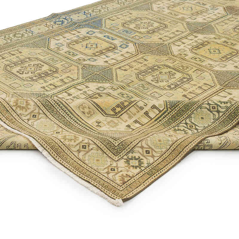 Vintage Turkish Hand-Knotted Rug - 6' 4" x 9' 7" (76" x 115") - K0070419