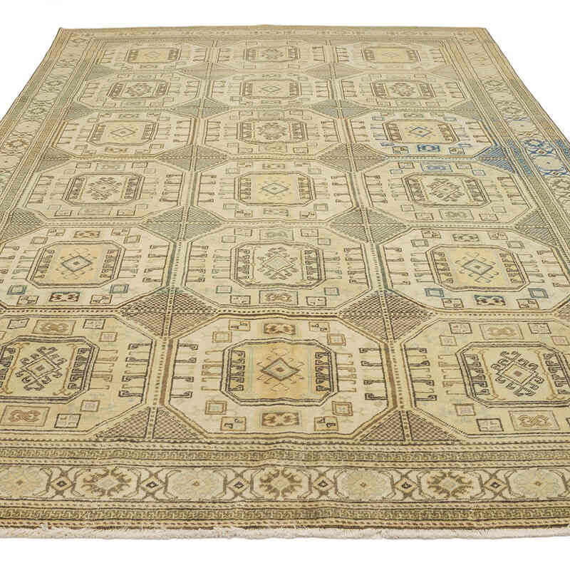 Vintage Turkish Hand-Knotted Rug - 6' 4" x 9' 7" (76" x 115") - K0070419