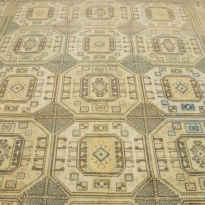 Vintage Turkish Hand-Knotted Rug - 6' 4" x 9' 7" (76" x 115") - K0070419