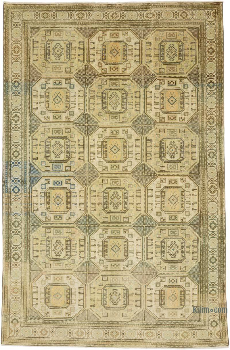 Vintage Turkish Hand-Knotted Rug - 6' 4" x 9' 7" (76" x 115") - K0070419
