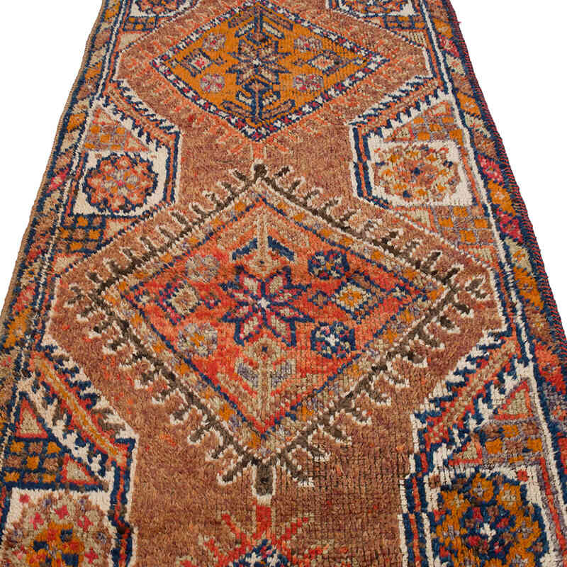 Vintage Tribal Runner Rug - 3' 7" x 10'  (43" x 120") - K0070420