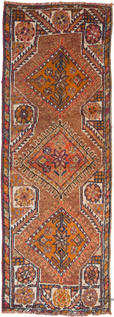 Vintage Tribal Runner Rug - 3' 7" x 10'  (43" x 120")