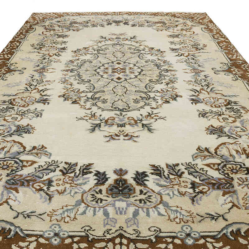 Alfombra Vintage Turca Anudada a Mano - 211 cm x 320 cm - K0070422
