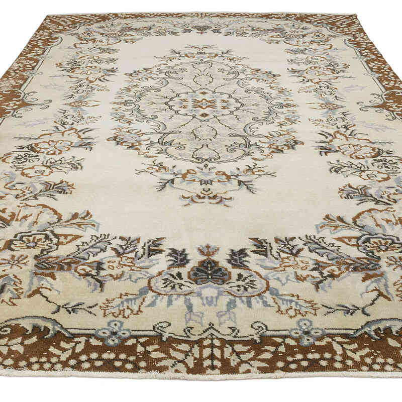 Alfombra Vintage Turca Anudada a Mano - 211 cm x 320 cm - K0070422