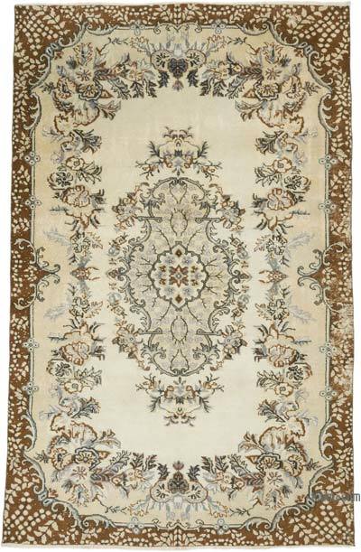 Vintage Turkish Hand-Knotted Rug - 6' 11" x 10' 6" (83" x 126")
