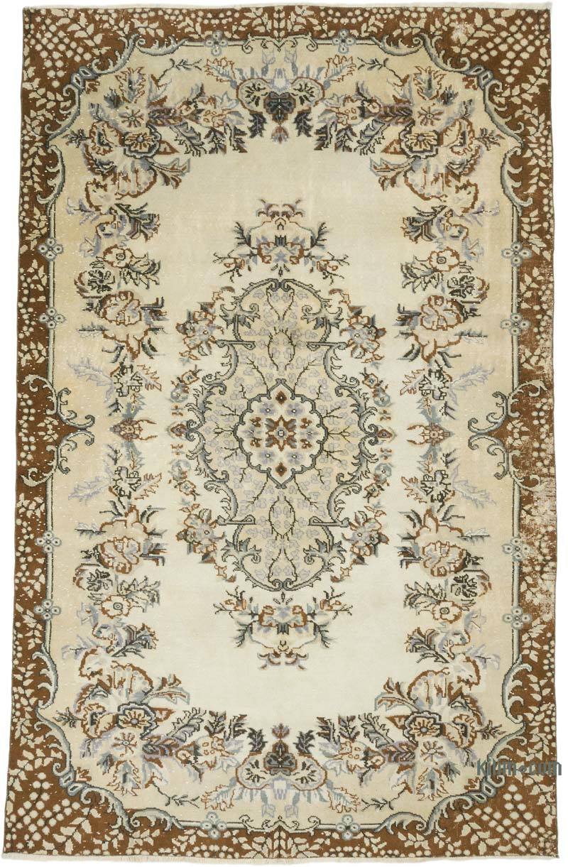 Alfombra Vintage Turca Anudada a Mano - 211 cm x 320 cm - K0070422