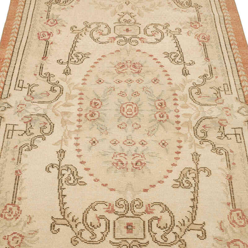 Alfombra Vintage Turca Anudada a Mano - 113 cm x 223 cm - K0070426