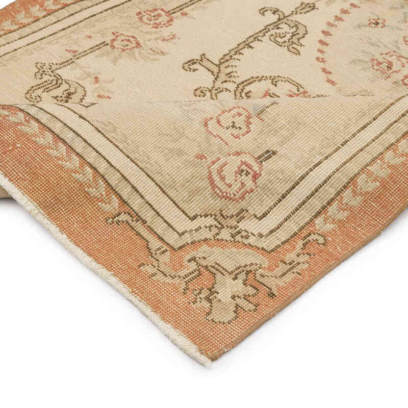Alfombra Vintage Turca Anudada a Mano - 113 cm x 223 cm - K0070426