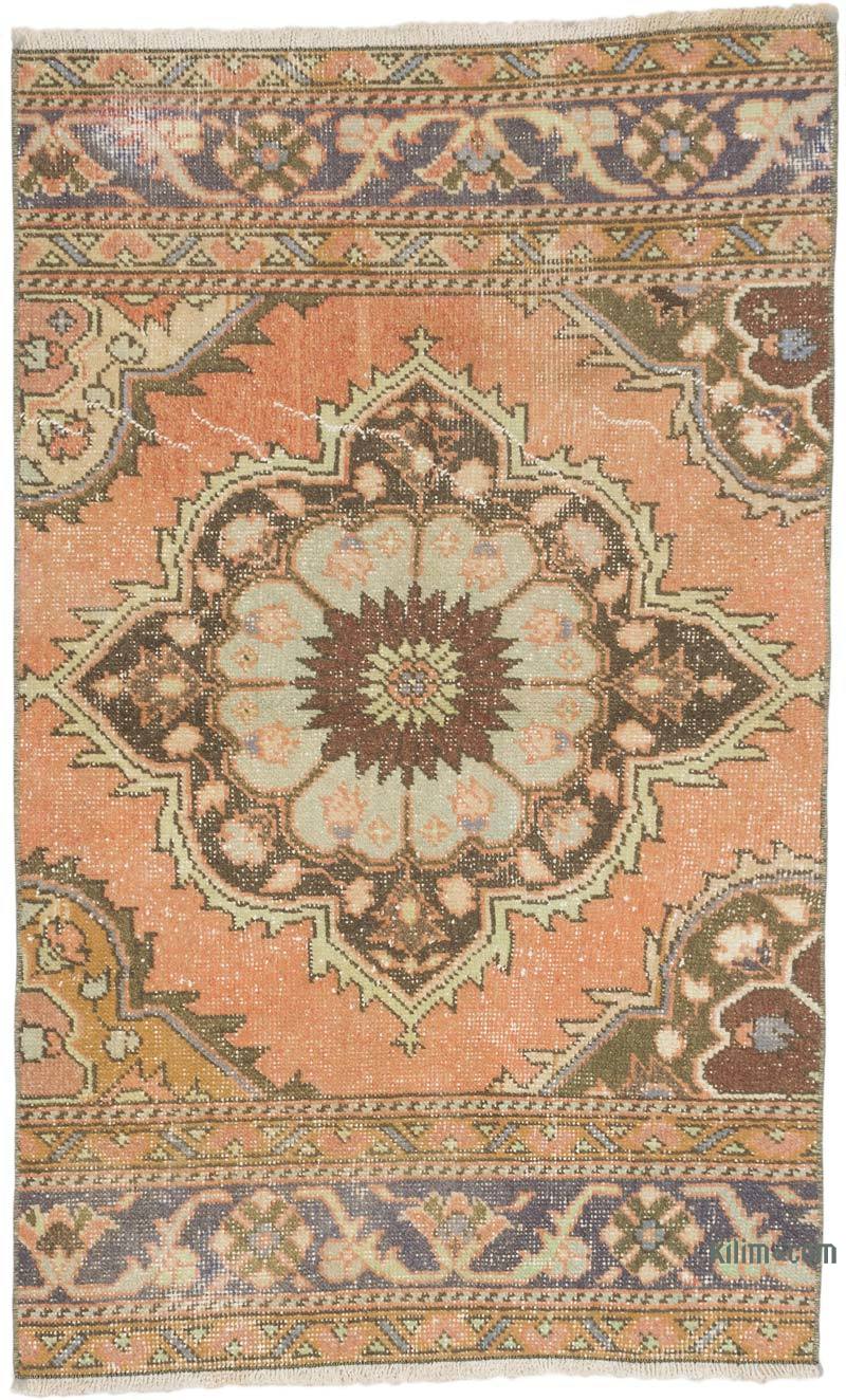 Alfombra Vintage Turca Anudada a Mano - 84 cm x 135 cm - K0070449