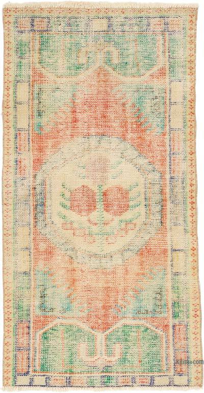 El Dokuma Vintage Halı - 76 cm x 143 cm