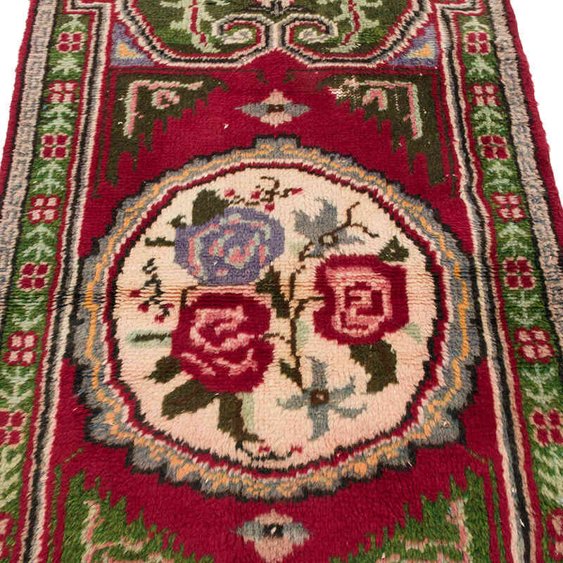 Alfombra Vintage Turca Anudada a Mano - 89 cm x 150 cm - K0070451