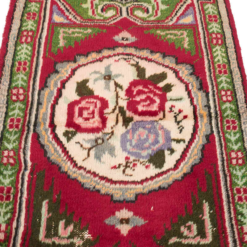 Alfombra Vintage Turca Anudada a Mano - 89 cm x 150 cm - K0070451