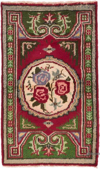 Vintage Turkish Hand-Knotted Rug - 2' 11" x 4' 11" (35" x 59")