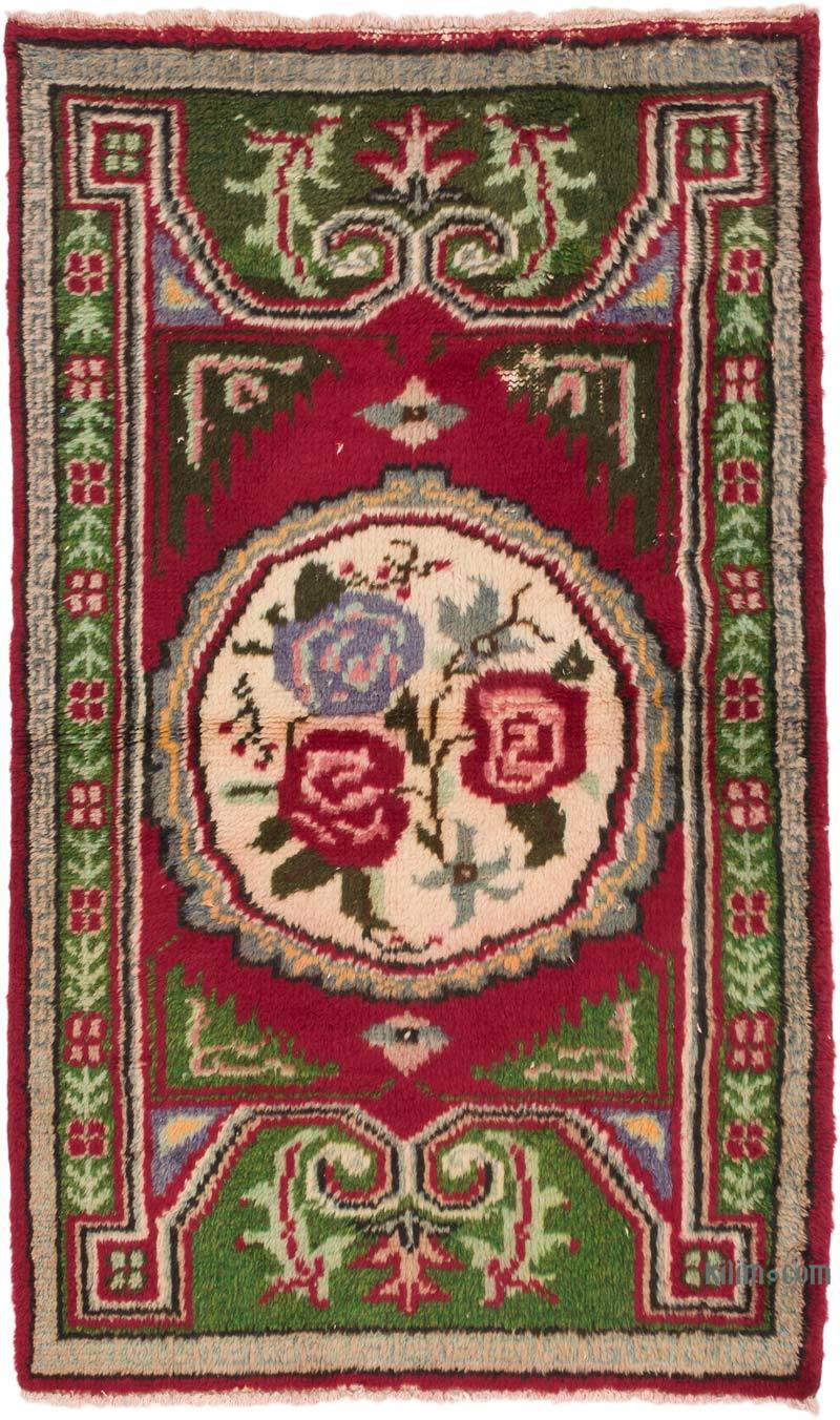 Alfombra Vintage Turca Anudada a Mano - 89 cm x 150 cm - K0070451