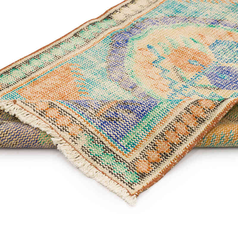 El Dokuma Vintage Halı - 77 cm x 142 cm - K0070453