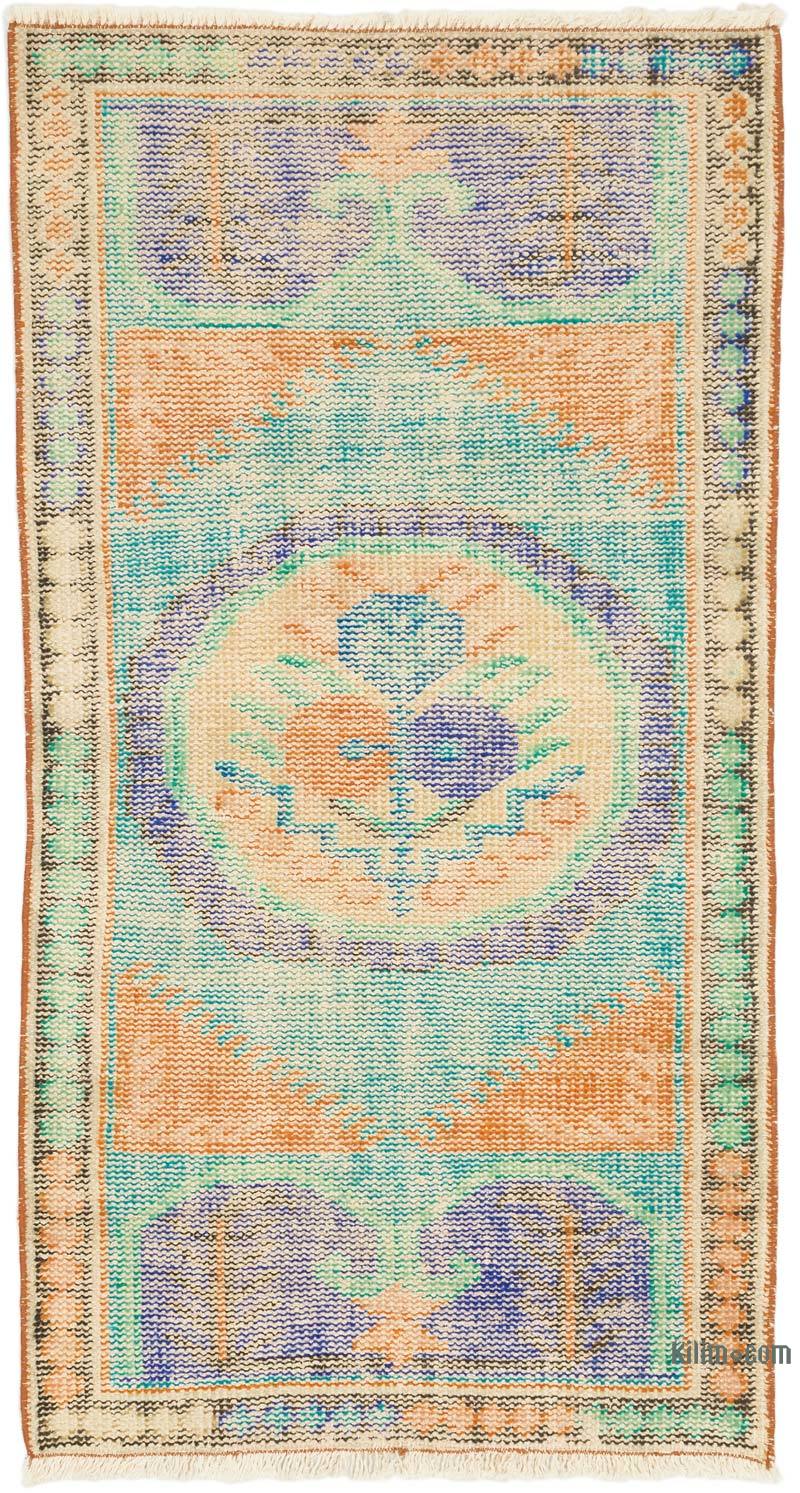 El Dokuma Vintage Halı - 77 cm x 142 cm - K0070453