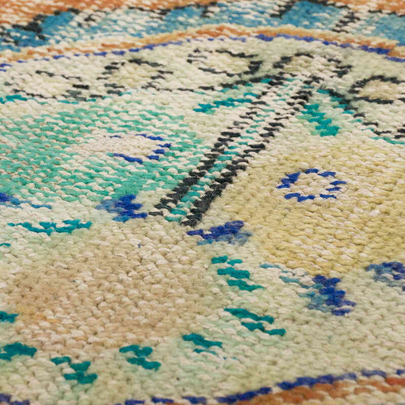 Alfombra Vintage Turca Anudada a Mano - 59 cm x 130 cm - K0070454