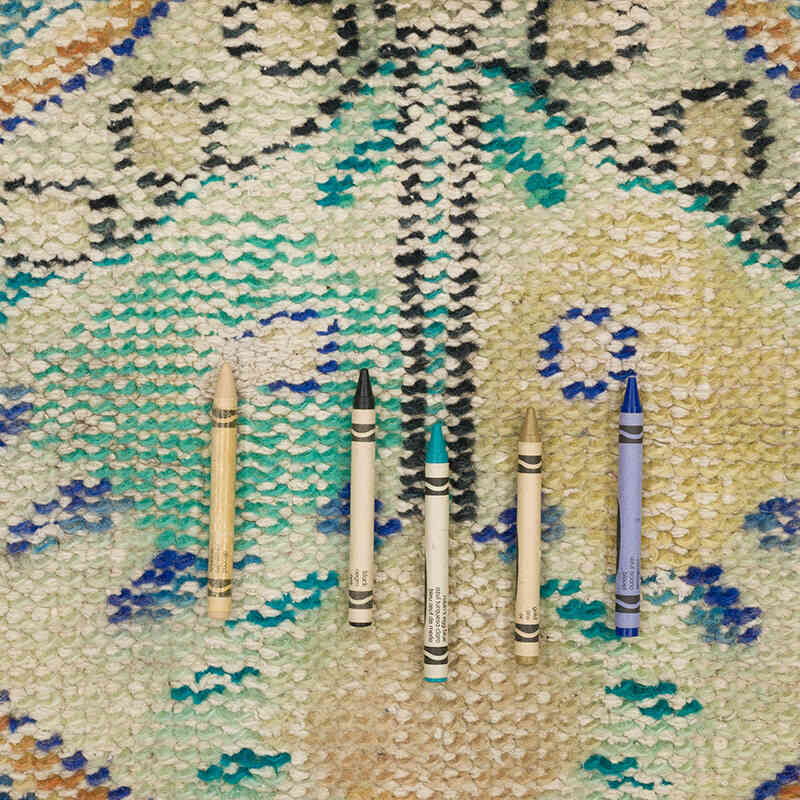 Alfombra Vintage Turca Anudada a Mano - 59 cm x 130 cm - K0070454