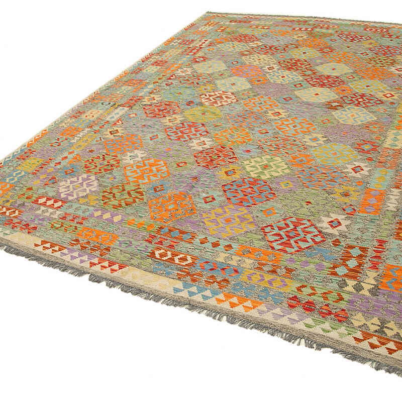 Nueva Alfombra Kilim afgana - 254 cm x 347 cm - K0070466
